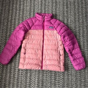 Patagonia down  Kids Sz 10 M Pink and Purple Puffer Jacket